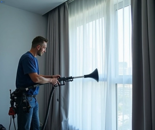 Professional drapes cleaning process tools Matty Curtain Cleaning cabarita-nsw