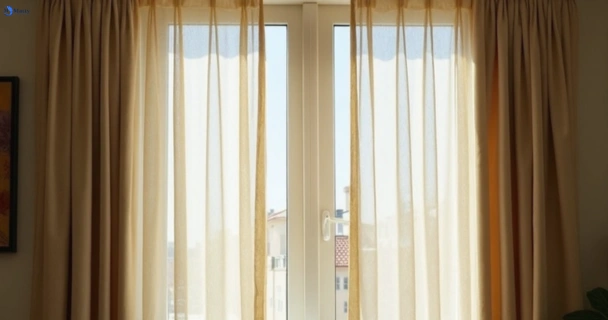 Dull dusty drapes in cabarita-nsw before professional cleaning